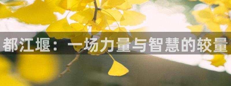 都江堰：一场力量与智慧的较量